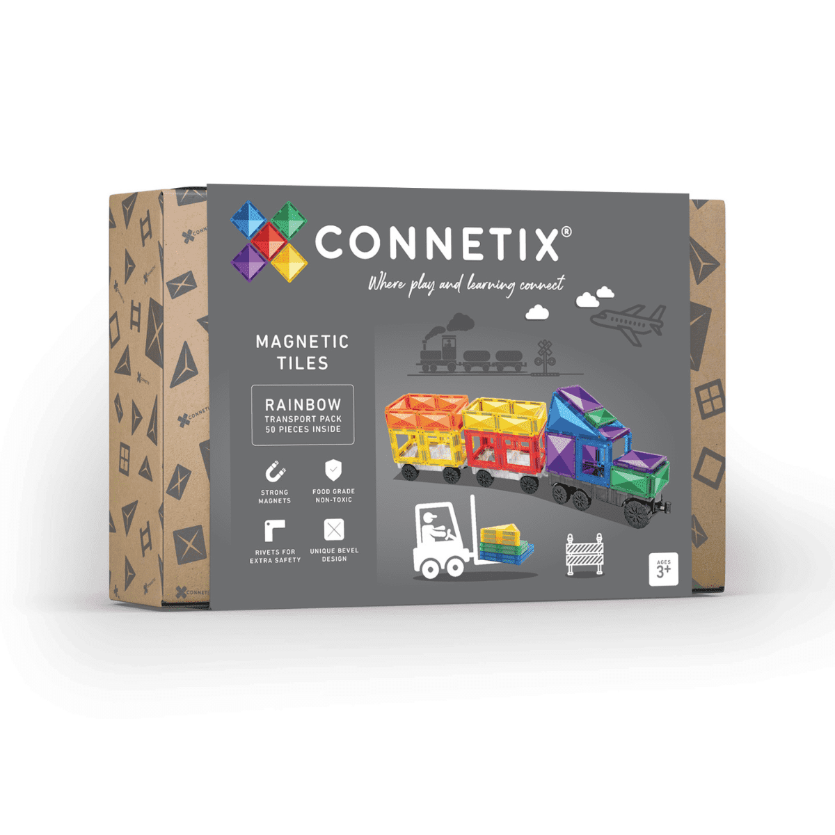 Connetix Rainbow Transport Pack 50pc