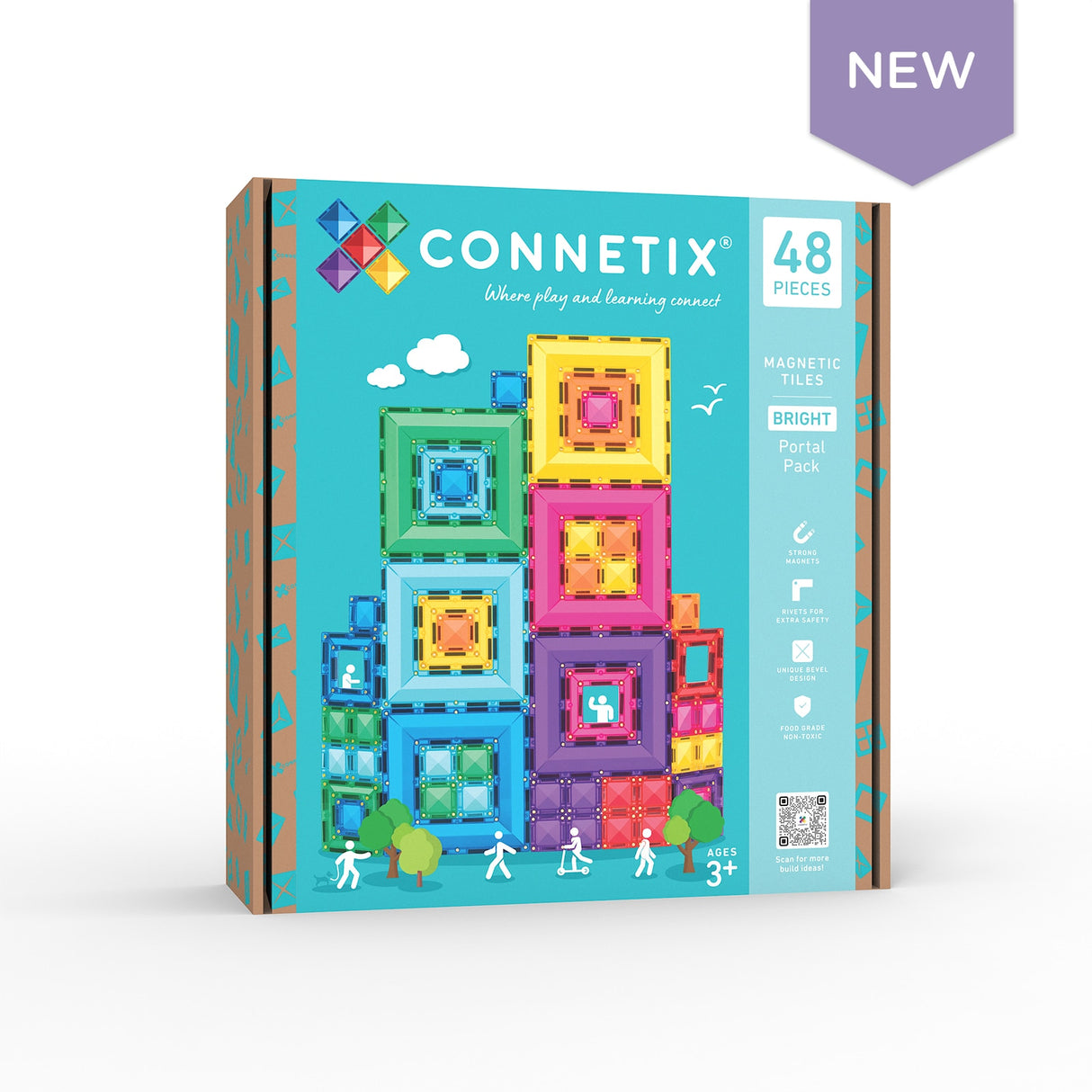 Connetix Bright Portal Pack 48pc