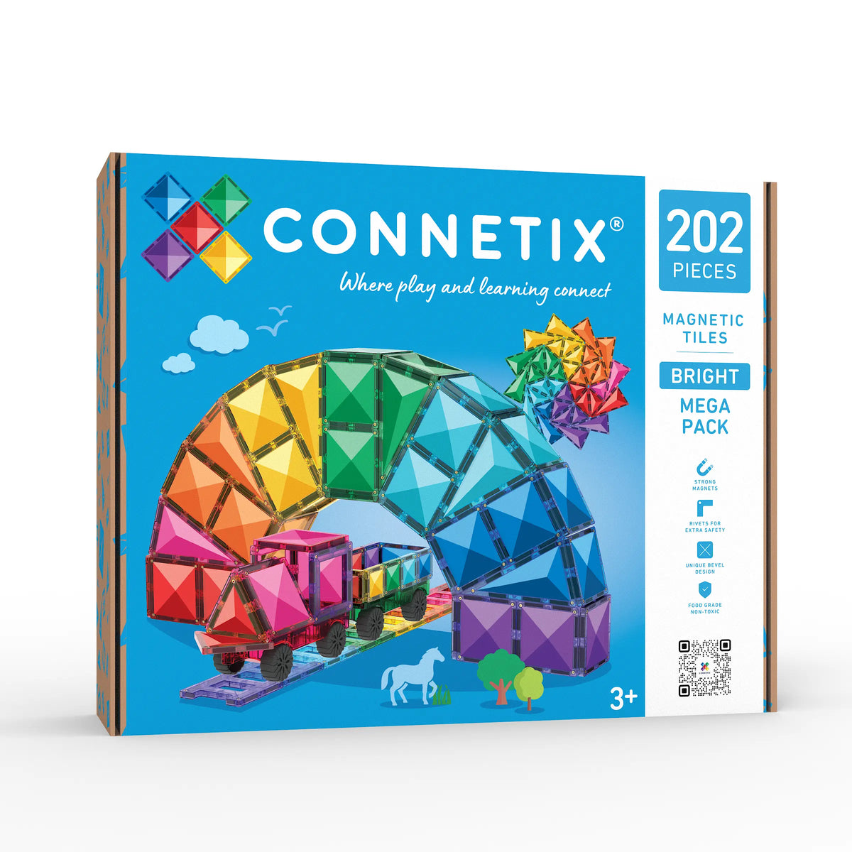 Connetix Bright Mega Pack - 202 pc