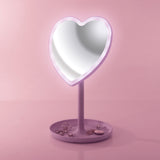 Light Up LED Heart Mirror