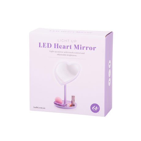Light Up LED Heart Mirror