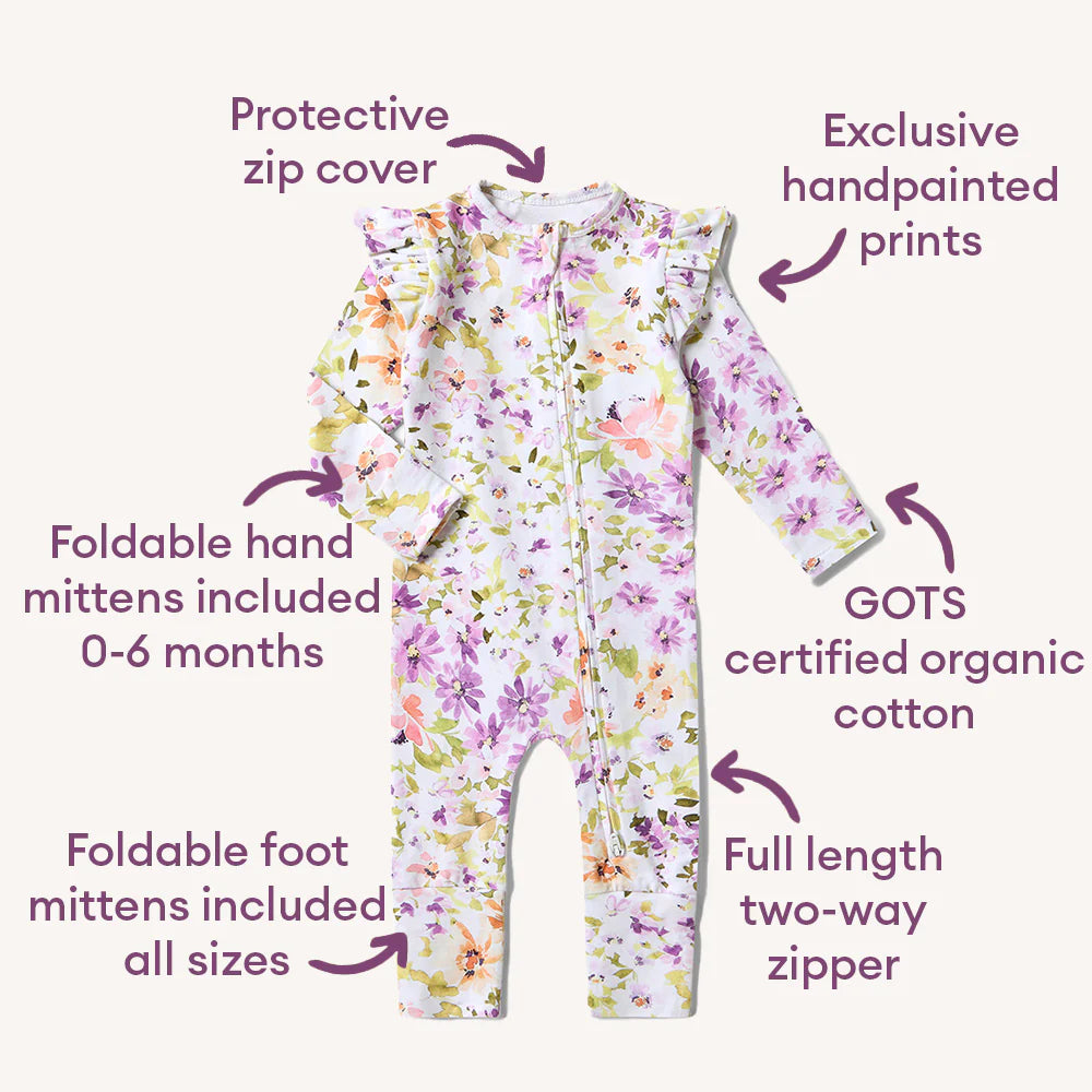 Snuggle Hunny Organic Convertible Romper - Isla