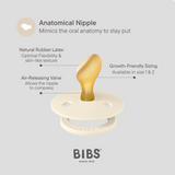 BIBS Pacifier Anatomical - Ivory/Sage