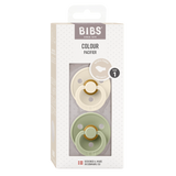 BIBS Pacifier Anatomical - Ivory/Sage