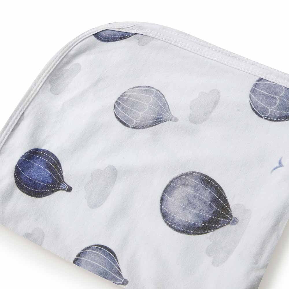 Snuggle Hunny Organic Jersey Wrap & Beanie Set - Cloud Chaser