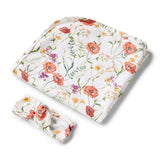 Snuggle Hunny Jersey Wrap &  Headband - Meadow