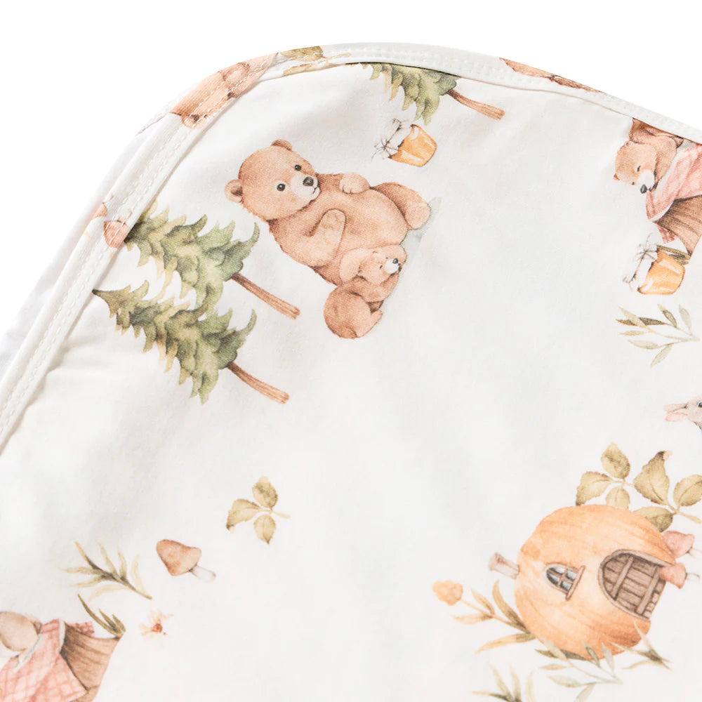 Snuggle Hunny Organic Jersey Wrap Set - Bears Picnic
