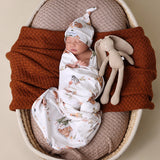 Snuggle Hunny Organic Jersey Wrap Set - Bears Picnic