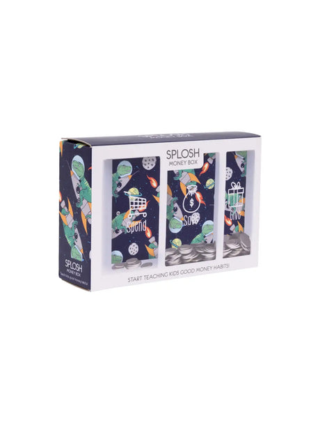Kids Money Box - Spend Save Give - Dino