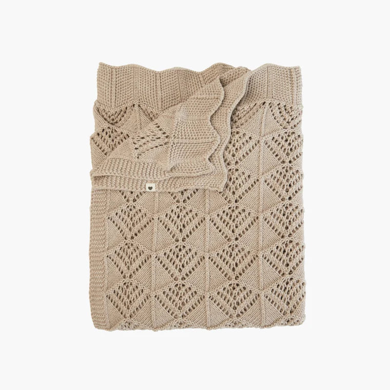 Bibs Knitted Blanket - Wavy Vanilla