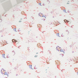 Snuggle Hunny Organic Fitted Cot Sheet - Mermaid