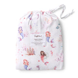 Snuggle Hunny Organic Fitted Cot Sheet - Mermaid