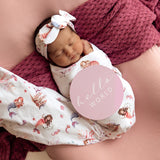 Snuggle Hunny Organic Jersey Wrap & Beanie Set - Mermaid