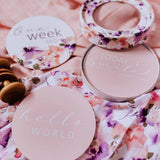 Snuggle Hunny Reversible Milestone Cards - Blushing Beauty + Musk Pink