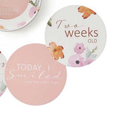 Snuggle Hunny Milestone Cards - Poppy & Blush pink