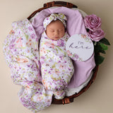 Snuggle Hunny Reversible Milestone Cards - Isla & Lilac