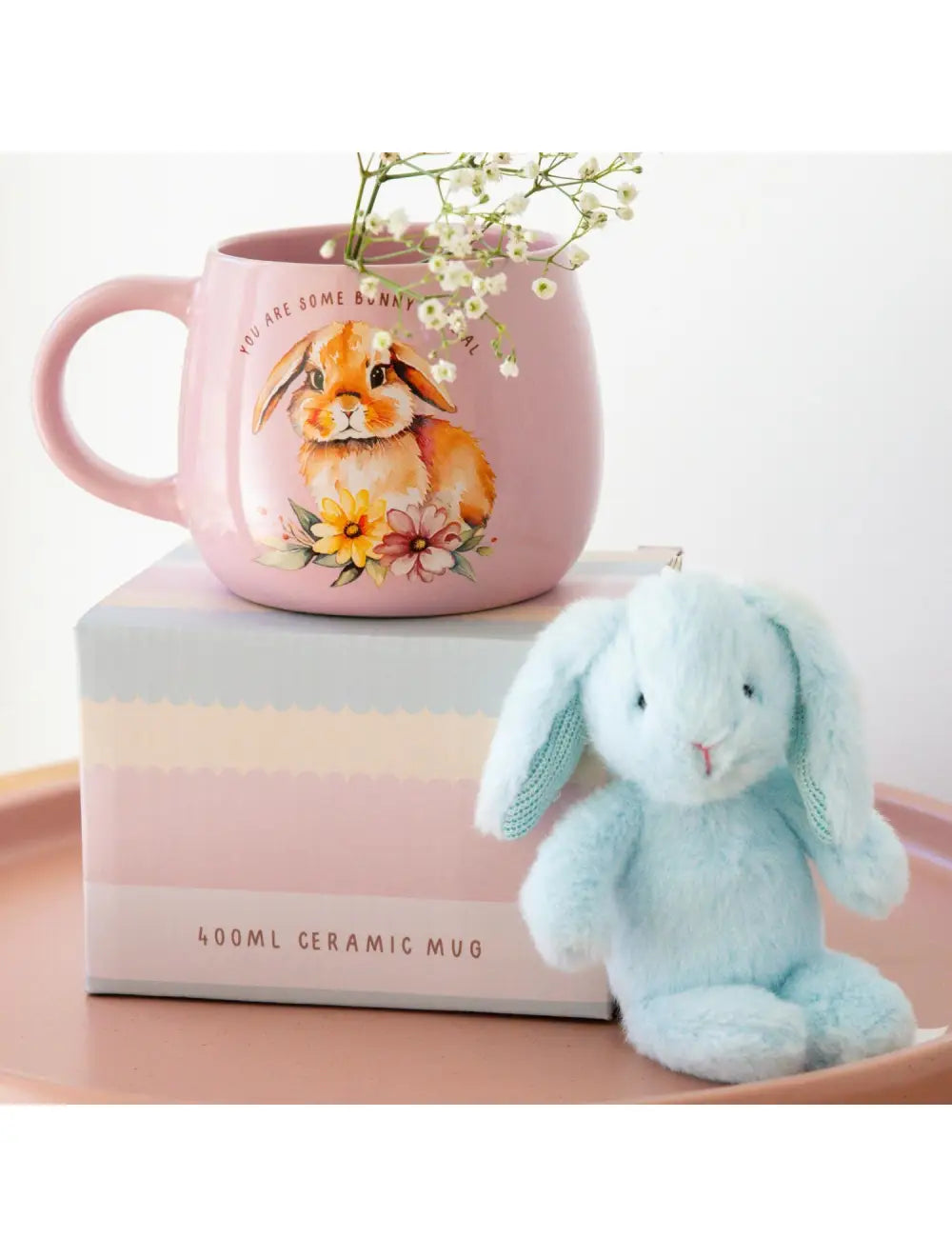 Mary Meyer Soft Bunny Bag Charm - Blue