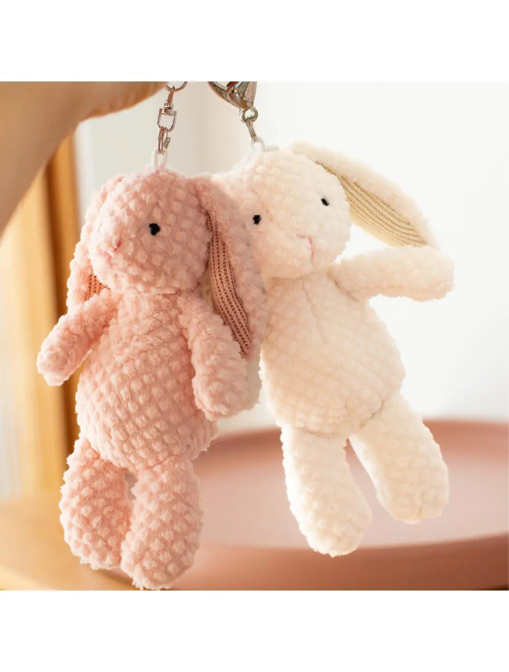 Mary Meyer Nubby Bunny Bag Charm - White