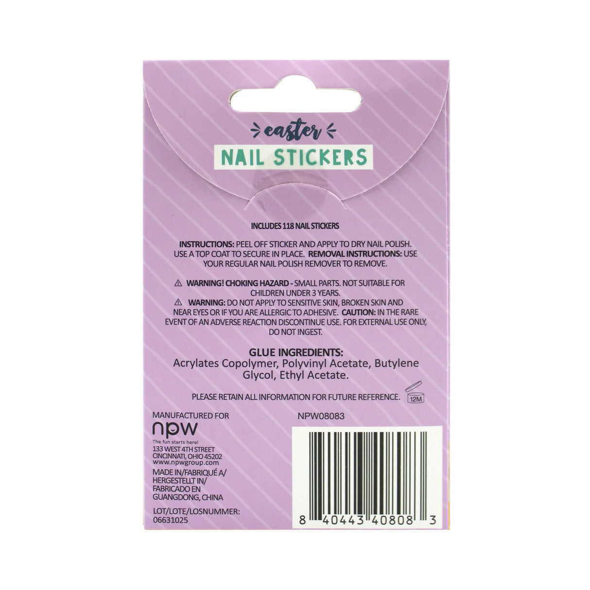 NPW Nail Stickers - Easter Chick