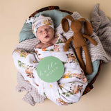 Snuggle Hunny Muslin Swaddle - Farm