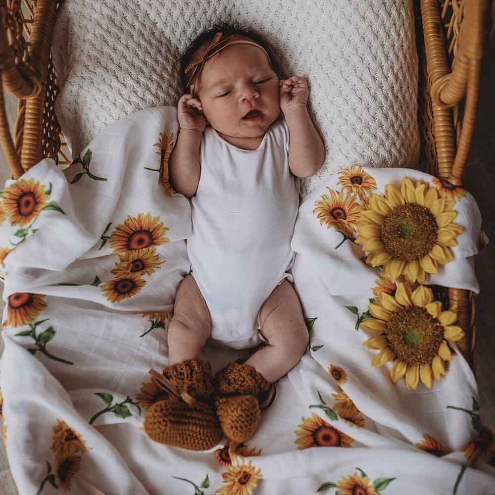 Snuggle Hunny Organic Muslin Wrap - Sunflower