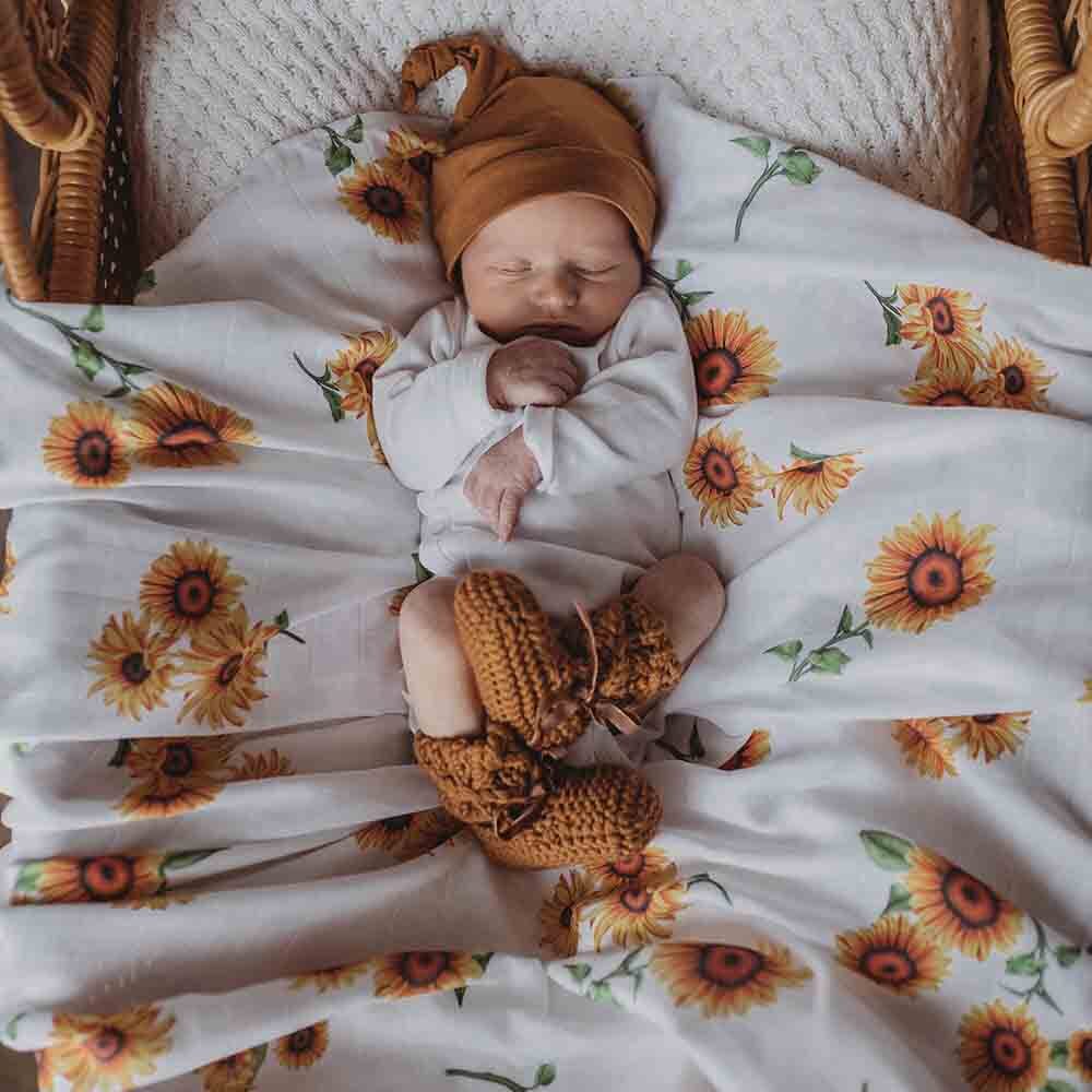 Snuggle Hunny Organic Muslin Wrap - Sunflower
