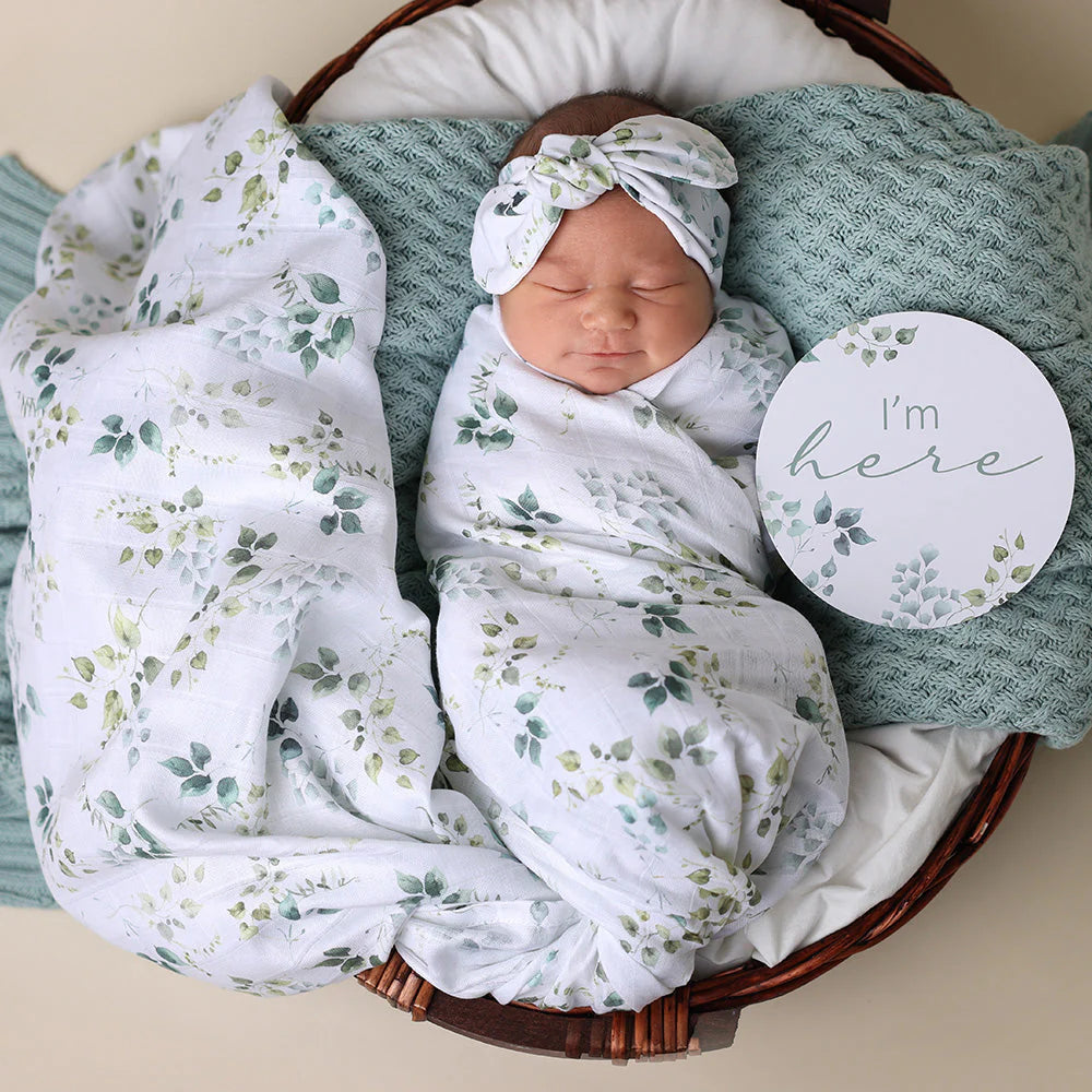 Snuggle Hunny Muslin Wrap - Eden