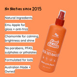 No Nasties Kids Hair Detangling Spray in Mandarin and Grape 250ml