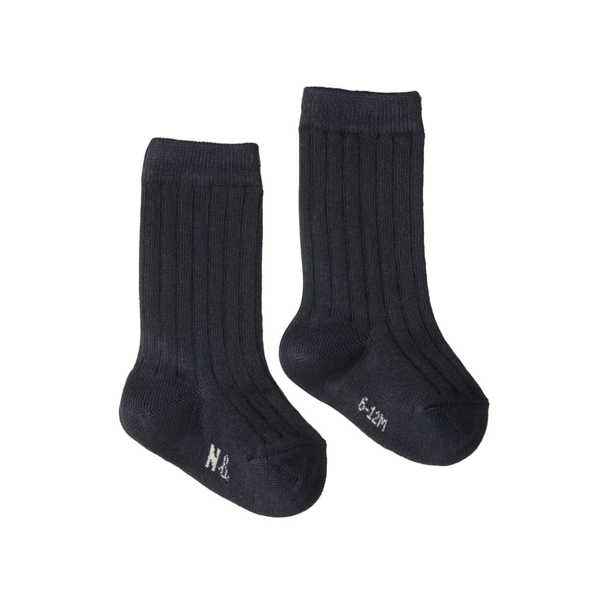 Nature Baby Organic Cotton Rib Socks - Navy