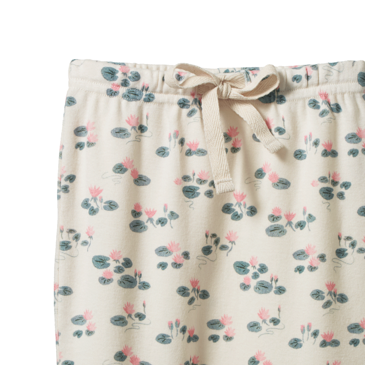 Nature Baby Footed Rompers - Waterlilies Print
