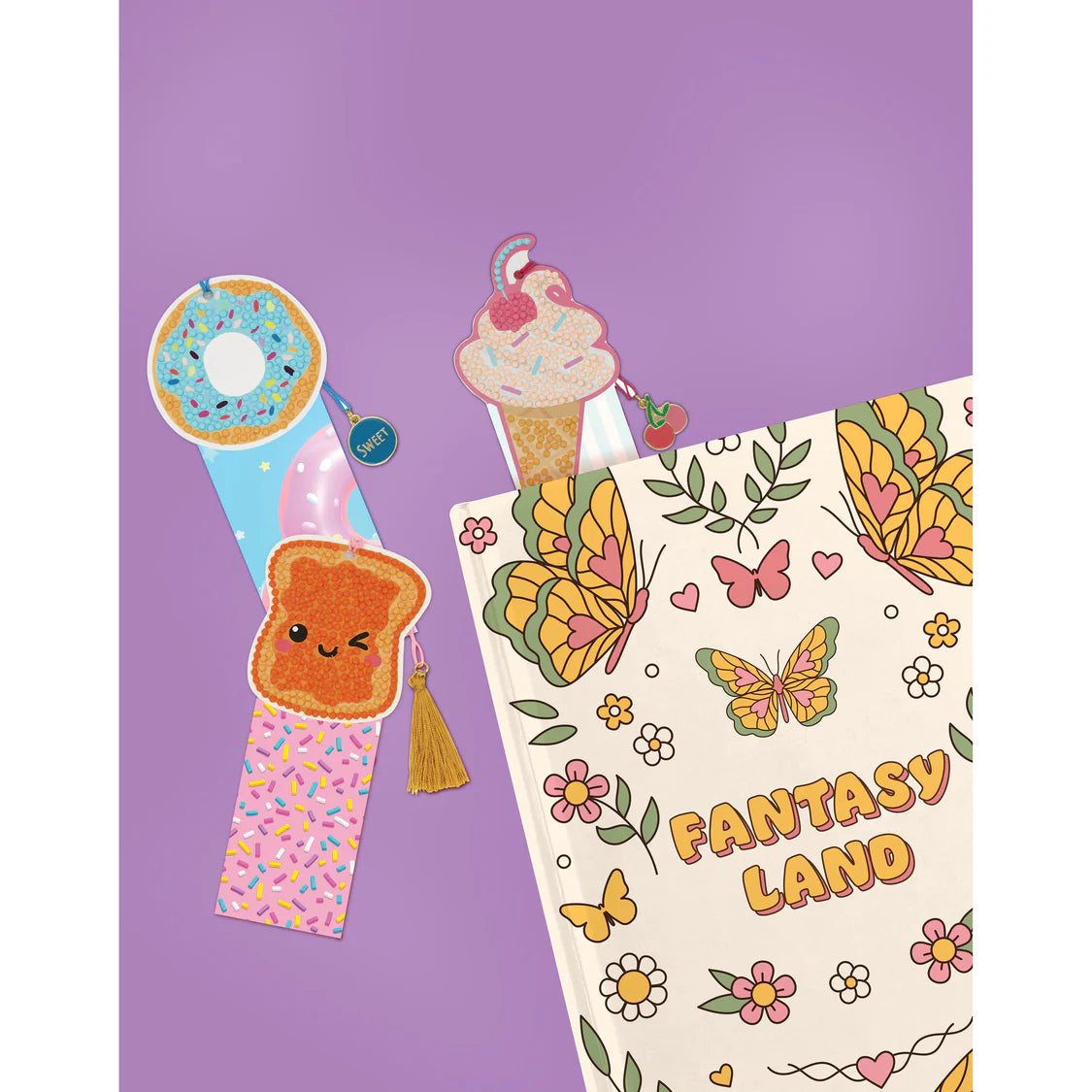 Diamond Art Bookmarks 3pcs - Sweet Treats