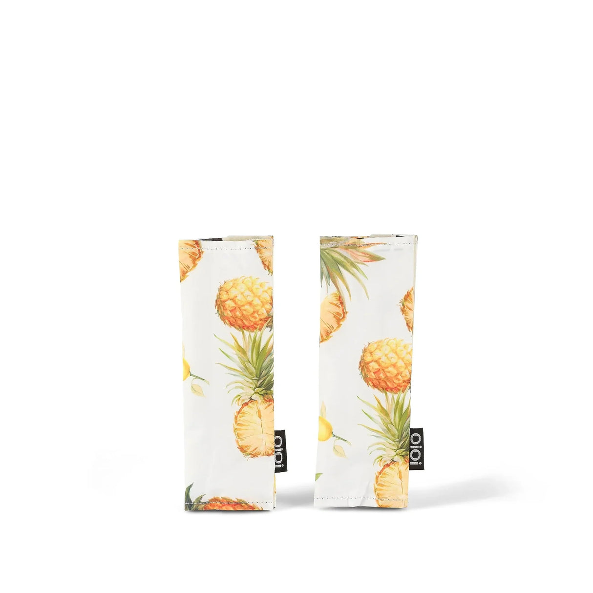 OiOi Reversible Pram Strap Covers - Dalmation/Pineapple