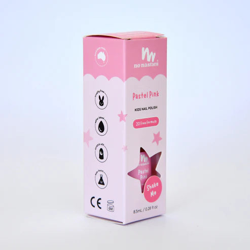 No Nasties Toxin Free Scented Kids Polish Strawberry Cupcake - Pastel Pink