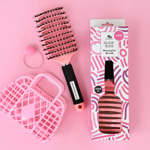 No Nasties Kids Detangler Kids Hair Brush - Pink
