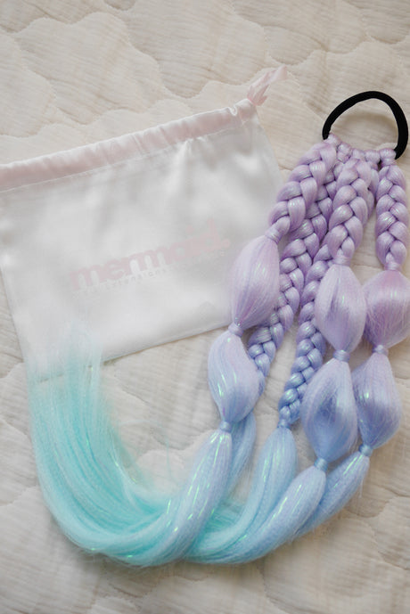 Mermaid Pre Styled Bubbles & Plaits - Pixie
