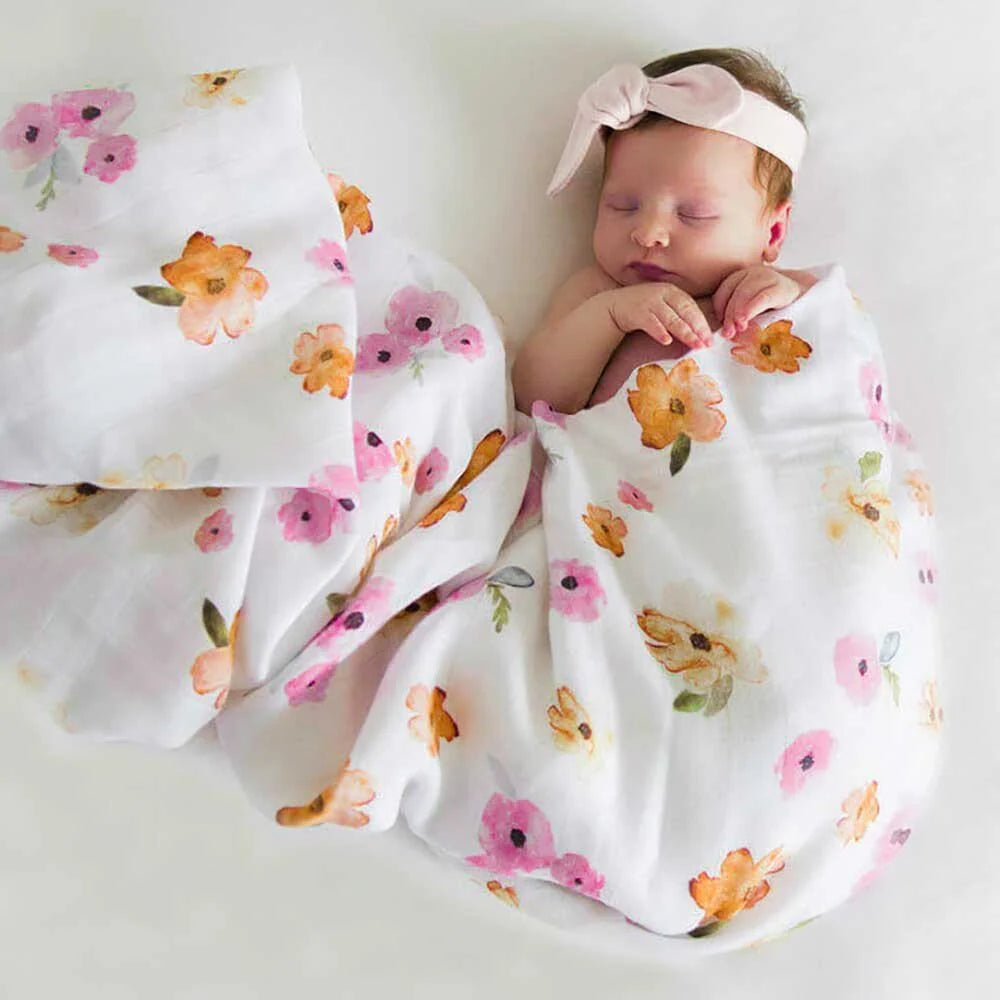 Snuggle Hunny Organic Muslin Wrap - Poppy
