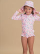 Huxbaby Rainbow Unicorn Zip Swimsuit