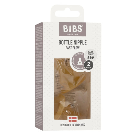 BIBS Bottle Nipple 2 Pack - Fast Flow