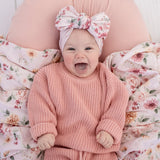 Snuggle Hunny Oversized Cotton Knit Jumper - Rosa