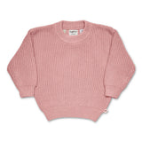 Snuggle Hunny Oversized Cotton Knit Jumper - Rosa