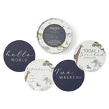 Snuggle Hunny Reversible Milestone Cards - Safari + Navy
