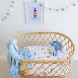 Snuggle Hunny Organic Bassinet Sheet / Change Pad Cover - Set Sail
