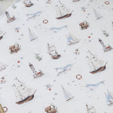 Snuggle Hunny Organic Fitted Cot Sheet - Set Sail