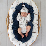 Snuggle Hunny Long Sleeve Organic Bodysuit - Set Sail