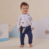 Snuggle Hunny Long Sleeve Organic Bodysuit - Set Sail