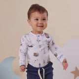 Snuggle Hunny Long Sleeve Organic Bodysuit - Set Sail