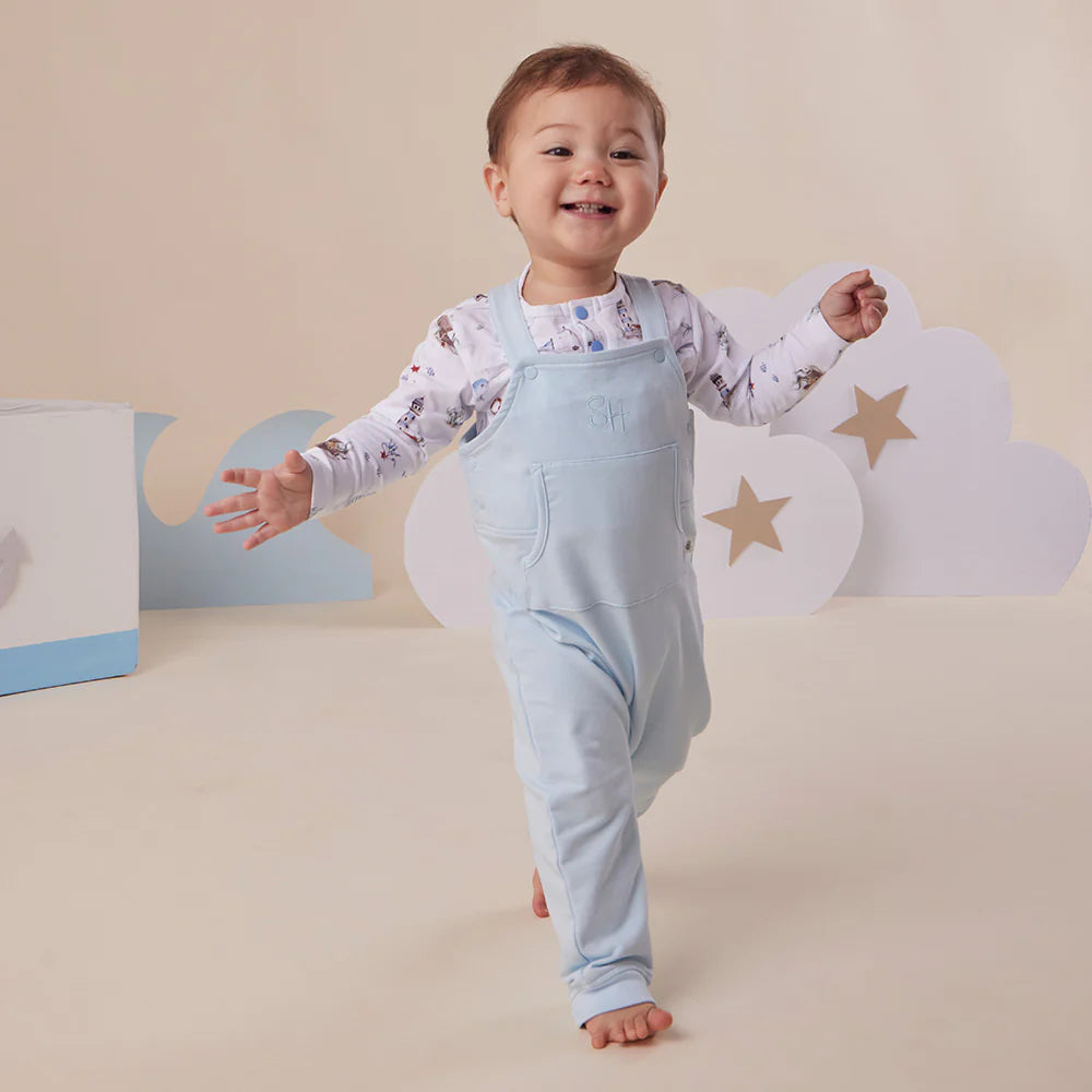Snuggle Hunny Long Sleeve Organic Bodysuit - Set Sail