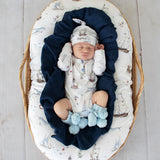 Snuggle Hunny Long Sleeve Organic Bodysuit - Set Sail