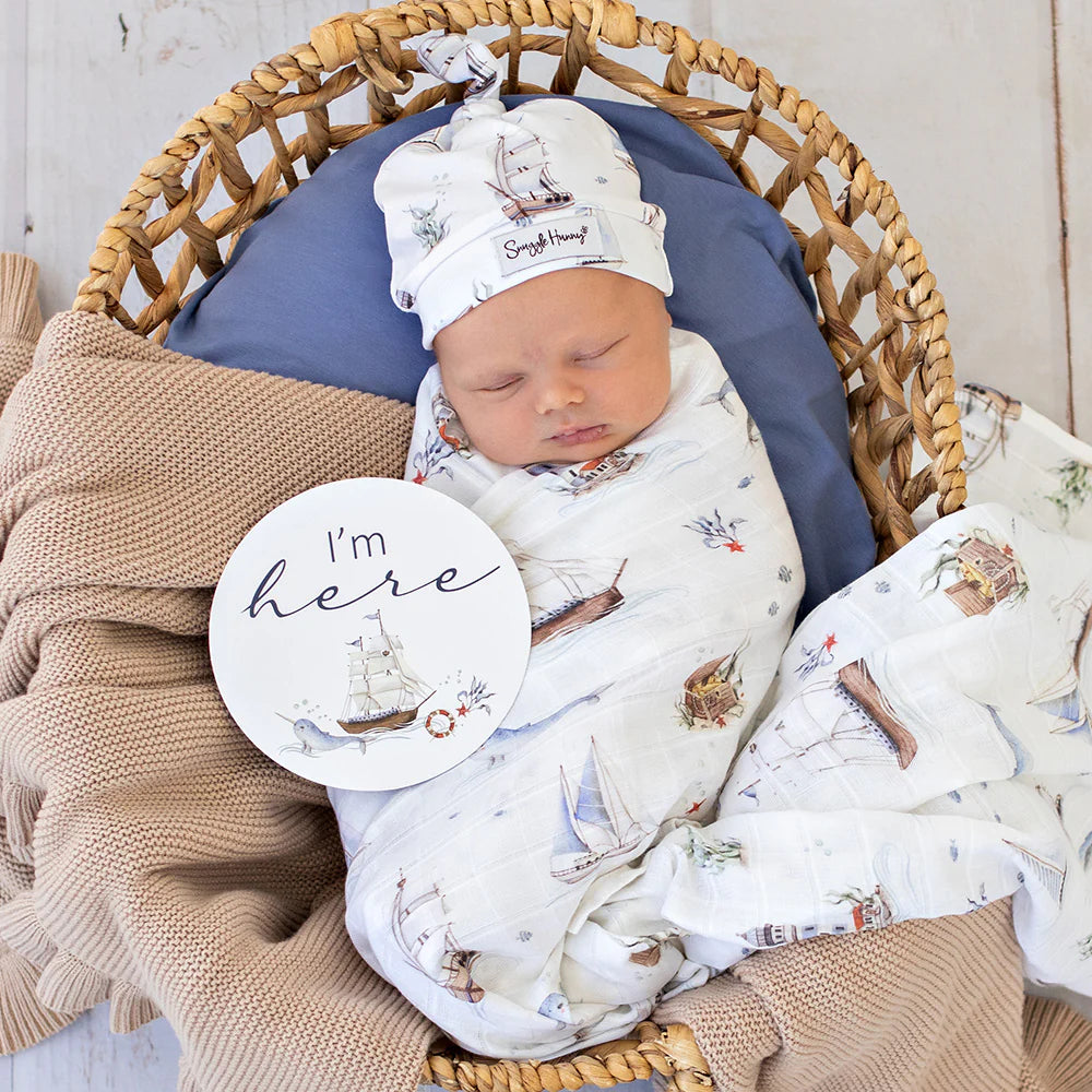 Snuggle Hunny Organic Muslin Wrap - Set Sail