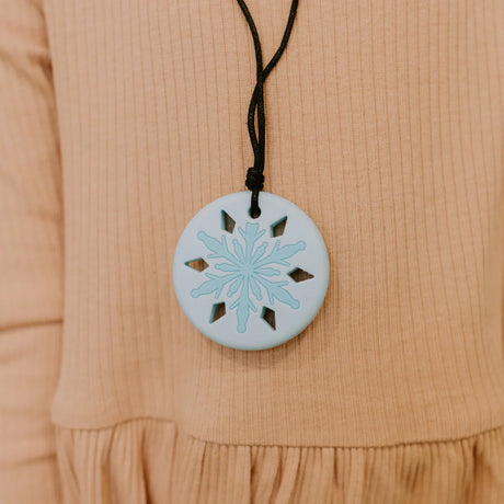 Jellystone Silicone Snowflake Chew Pendant - Daylight